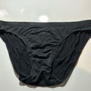 Black 100% Silk Men’s Medium Bikini Brief